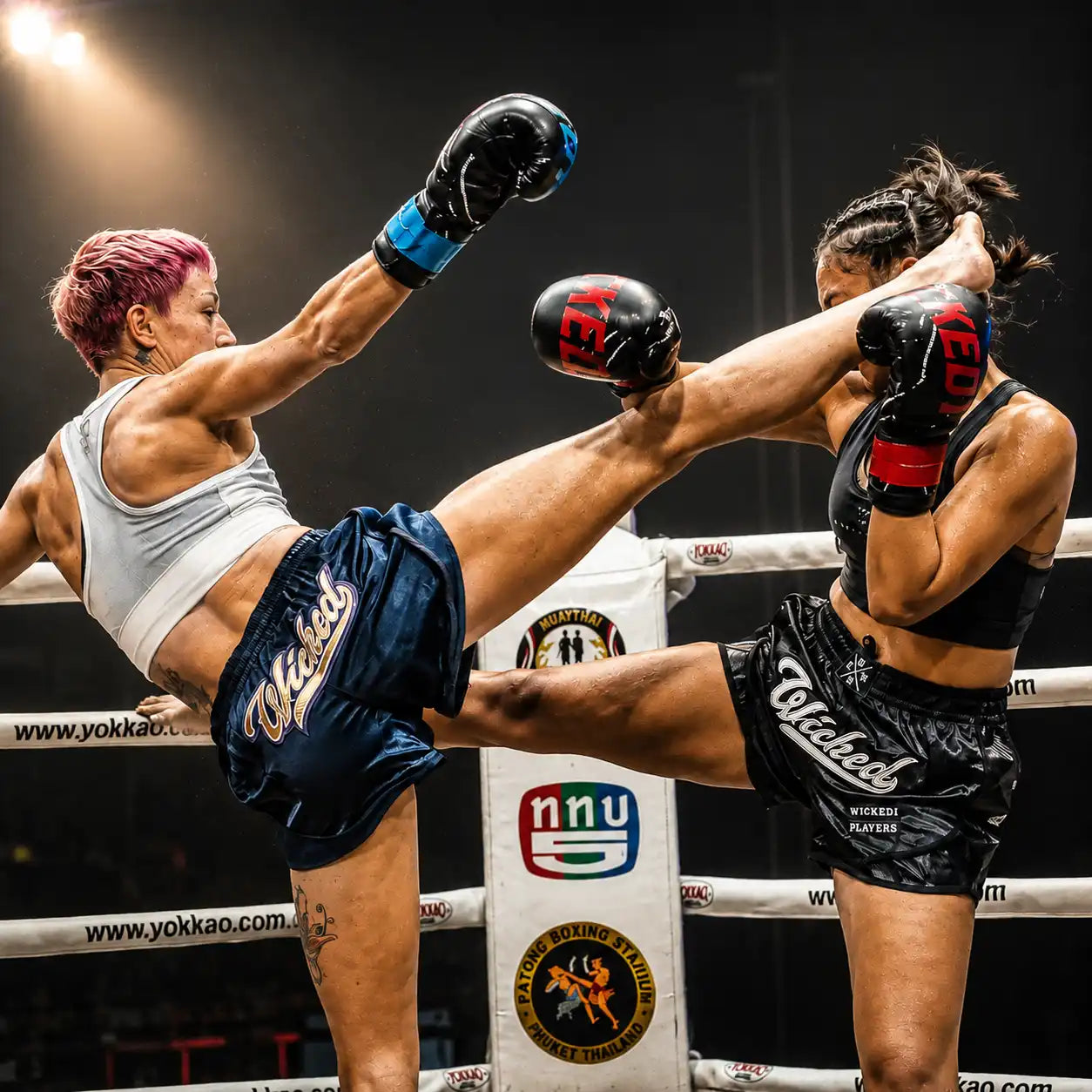 Calções de Kickboxing e Muay Thai