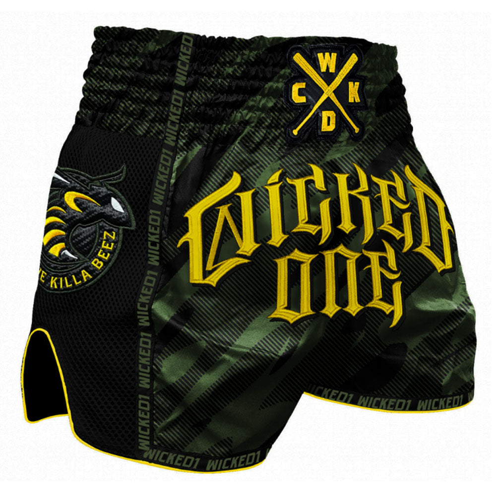 WICKED1 KILLA BEEZ KHAKI_YL SHORTS 