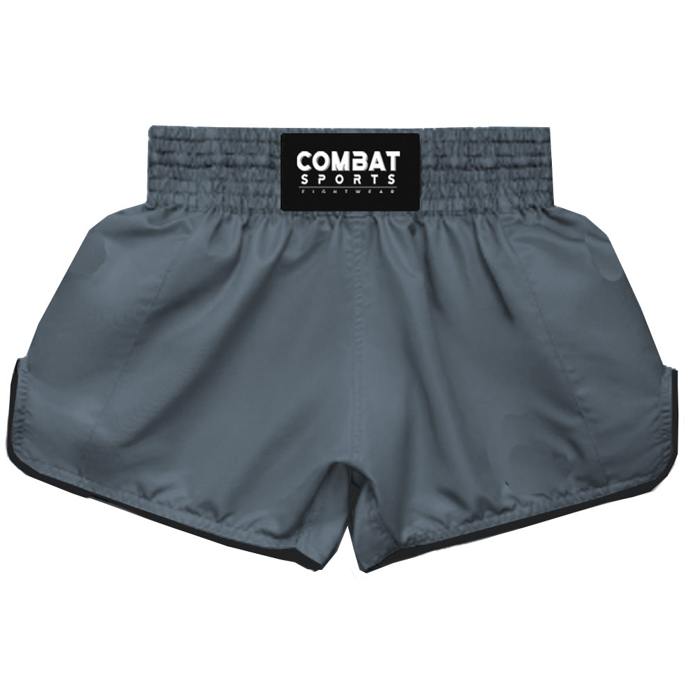 Calções COLORBLAST da Combatsports para kickboxing e muay thai cinzentos.