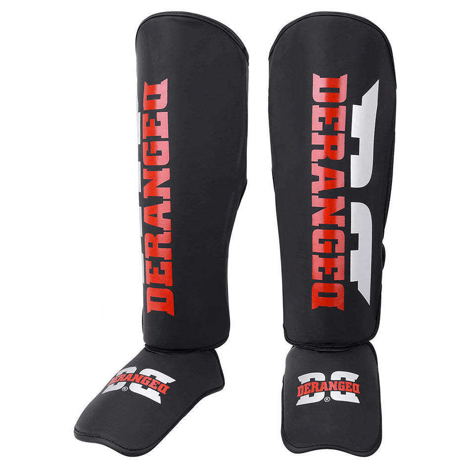 Shin guards DERANGED MATE BL_RD 
