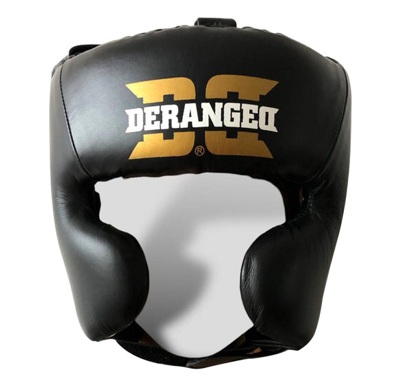 DERANGED training helmet, leather