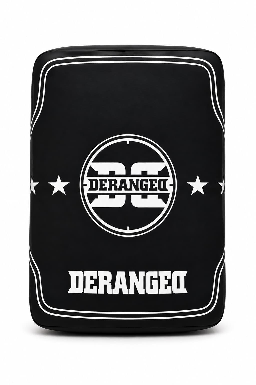 Plastrons de low kick Deranged, vista frontal 
