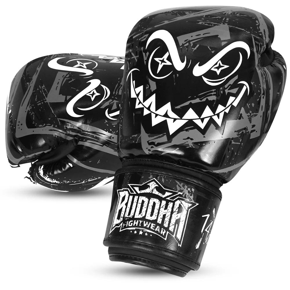 Luvas de Boxe, Kickboxing e Muay Thai para criança- BUDDHA. Fabricadas em couro sintético de alta qualidade.
