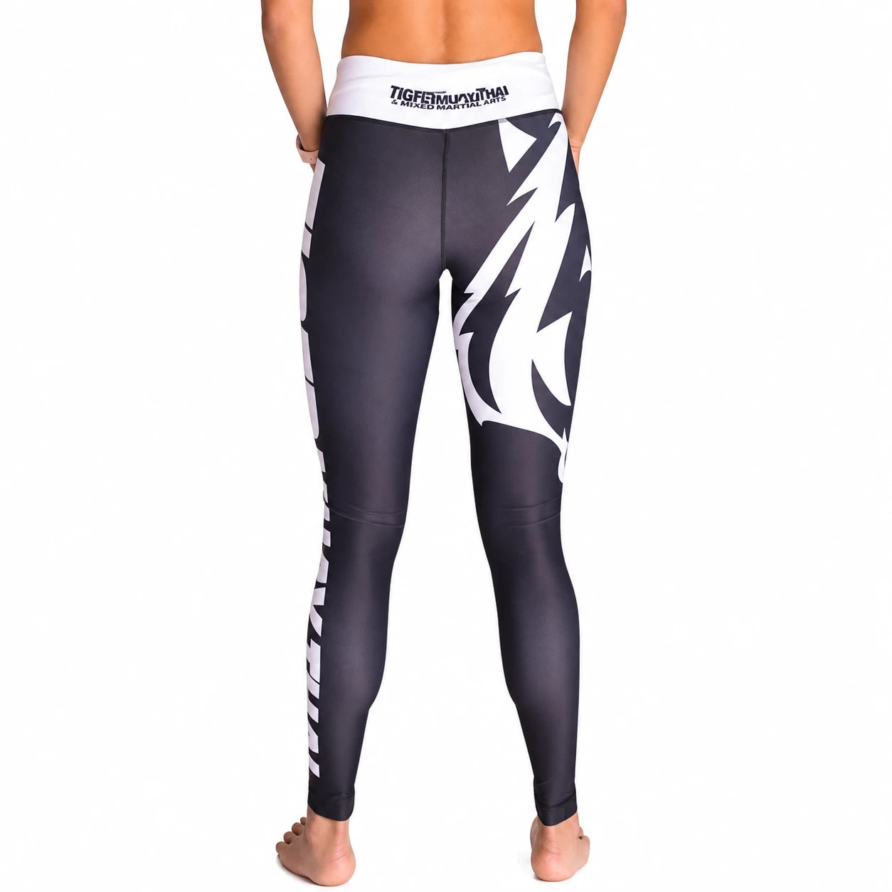 Leggins de treino Tiger Muay Thai Series femininas, vista trás