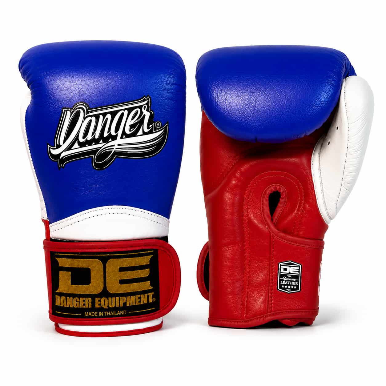 Luvas Danger Rocket, vista frontal e de trás