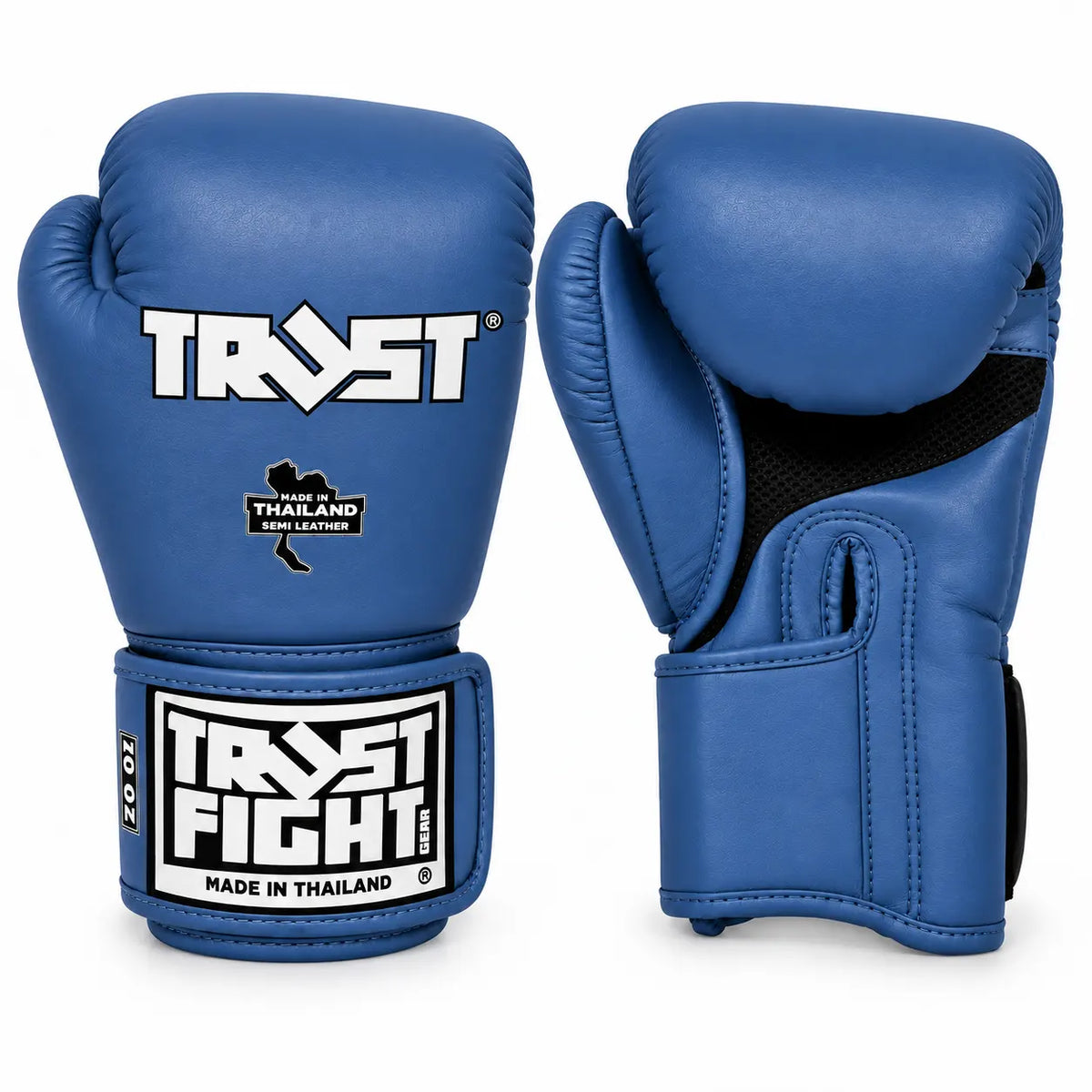 Luvas TRUST Azuis para Boxe, Kickboxing e Muay Thai