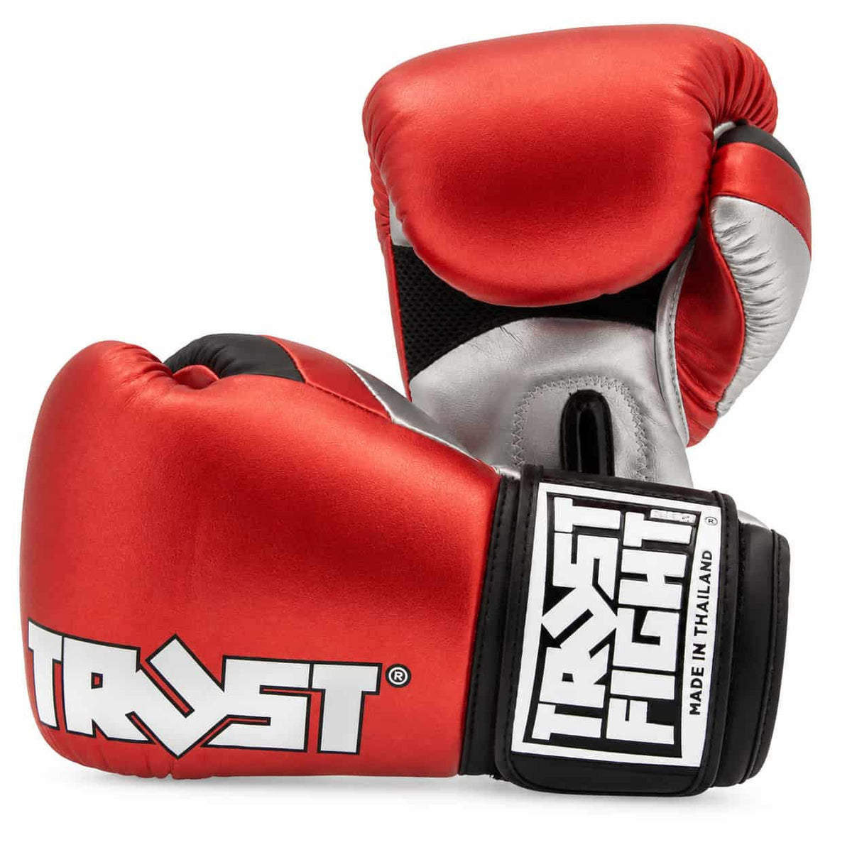 Luvas TRUST Squire Viridian Metallic para kickboxing, vista frontal