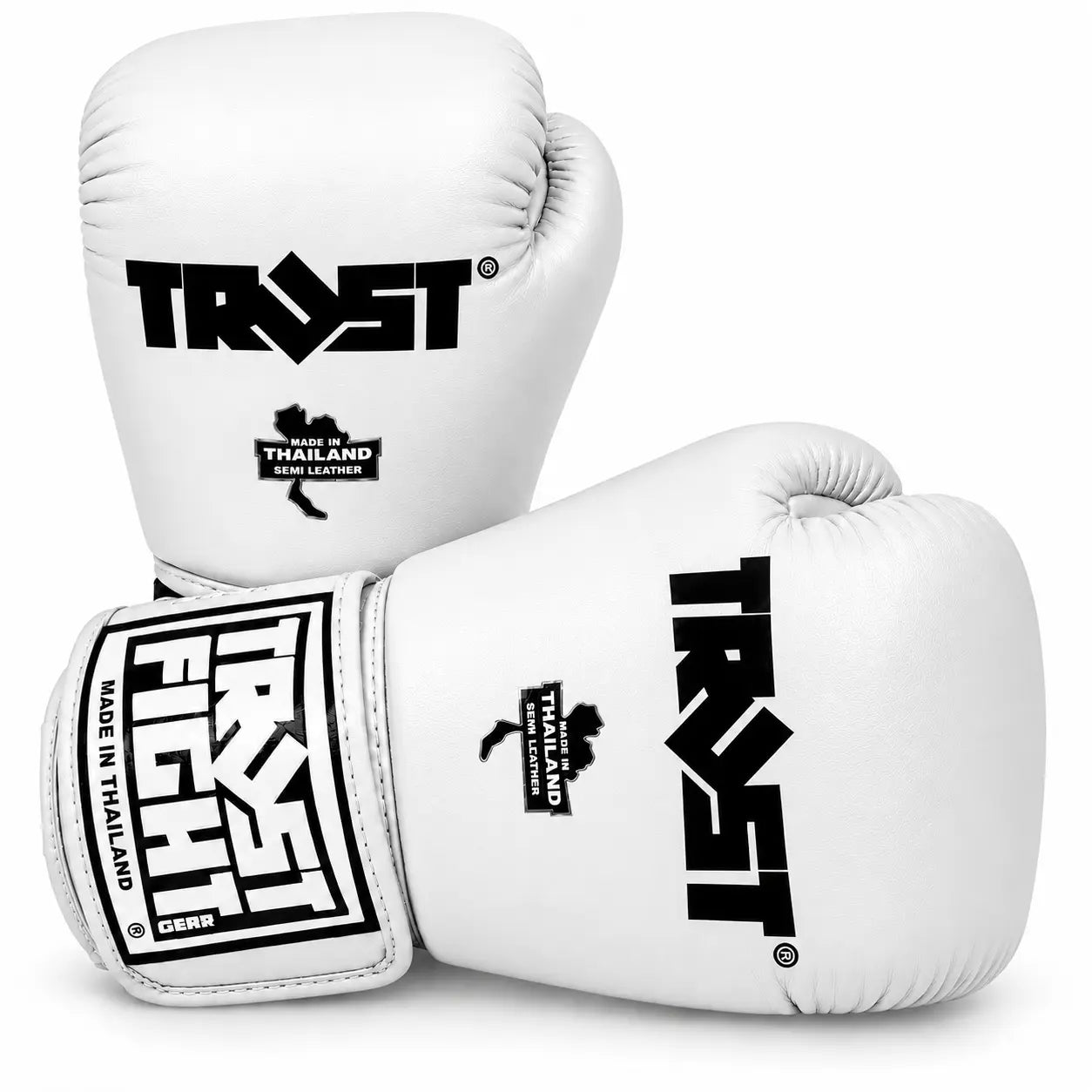 Luvas TRUST Icon Brancas para Boxe, Kickboxing e Muay Thai