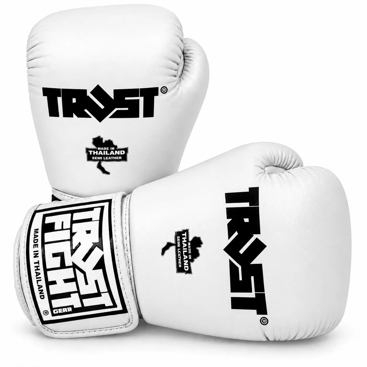 Luvas TRUST Icon Brancas para Boxe, Kickboxing e Muay Thai