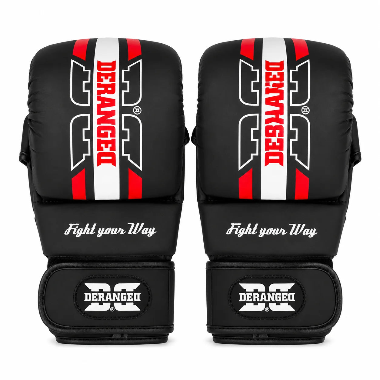 Luvas de sparring Deranged para MMA, vista frontal