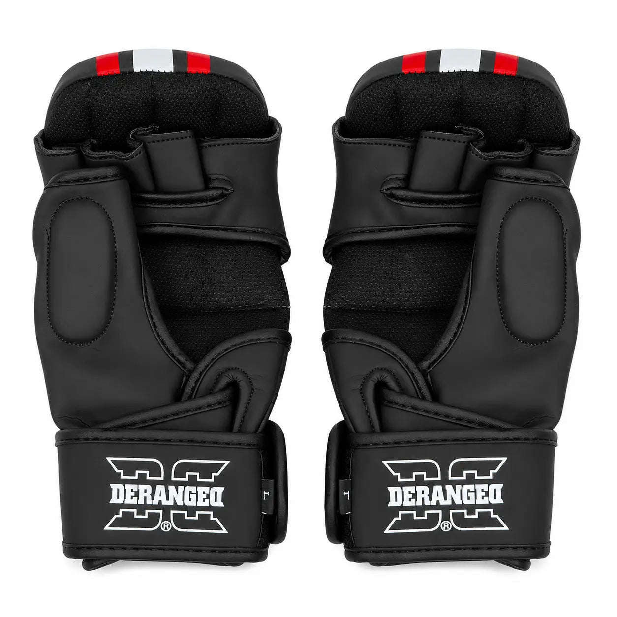 Luvas de sparring Deranged, detalhe da vista traseira