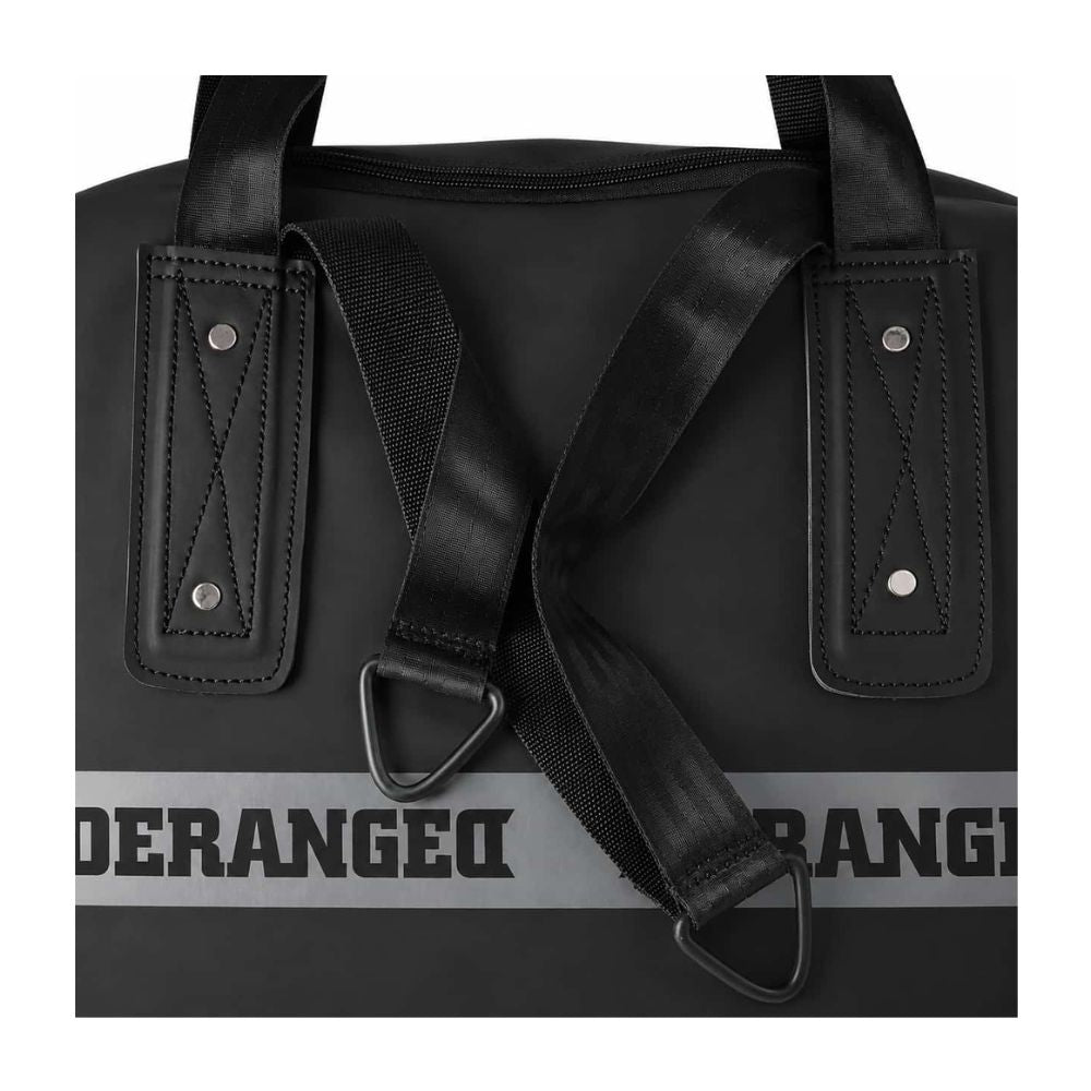 Saco de boxe Deranged, detalhe das correias de suspensão