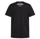 T-Shirt TOP KING preta. 100 % algodão. Para os amantes dos desportos de combate.