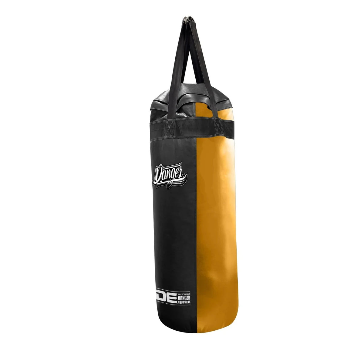 Saco de Boxe DANGER de 120 cm, preto e dourado, para Boxe, Kickboxing e Muay Thai